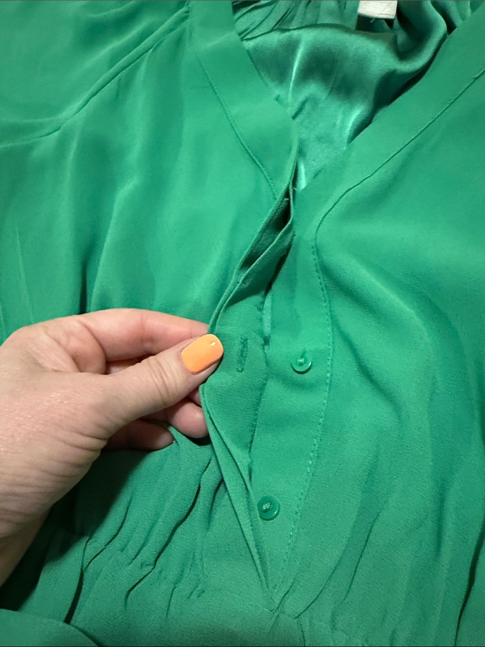 H&M Green Midi Dress with Waist Tie - Picture 6 of 9